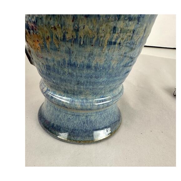 Crock Utensils Pottery Red Duck Gray Browns Sedona Arizona Glazed Signed - Picture 6 of 9